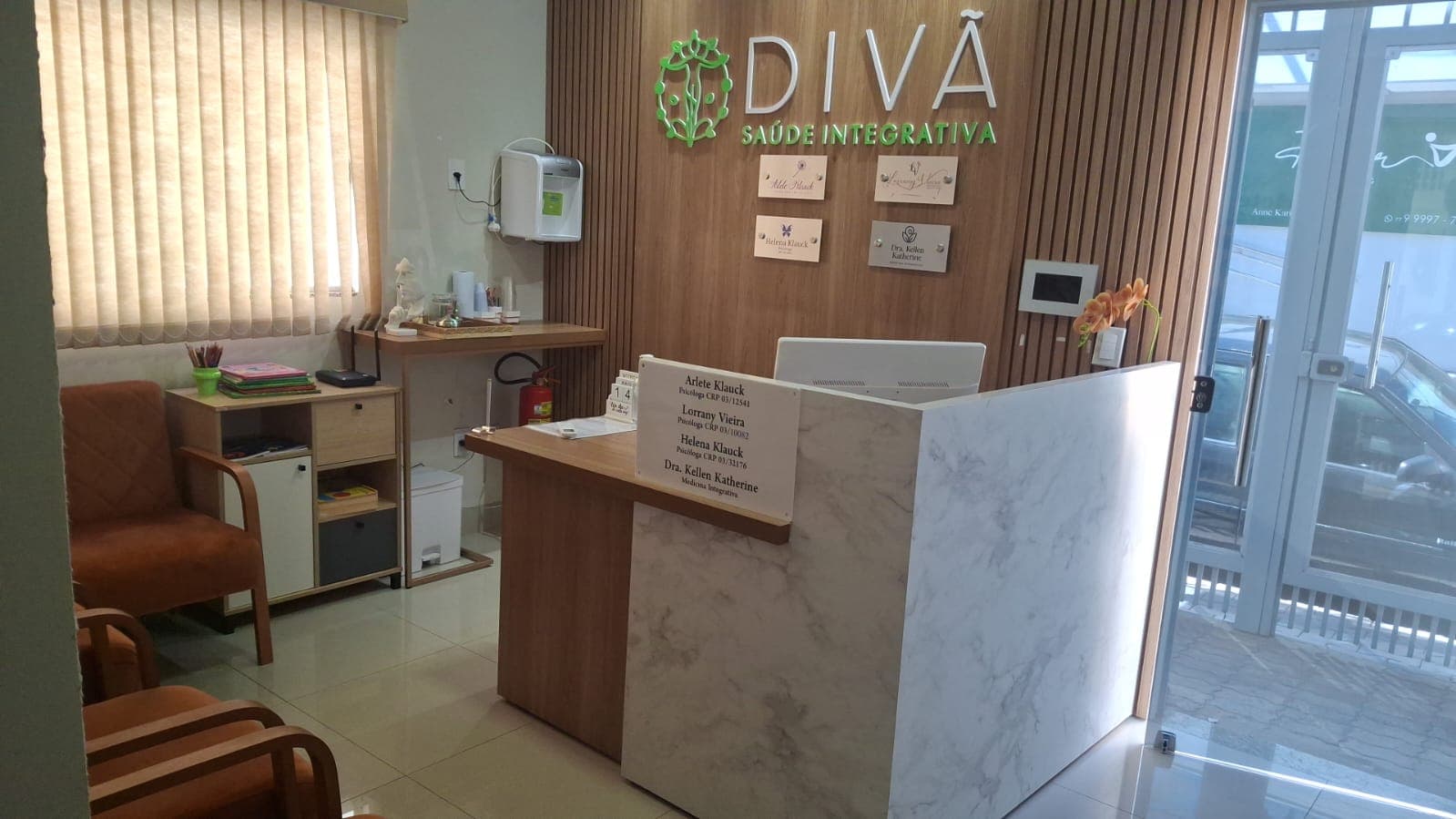 Clínica Divã — recepção